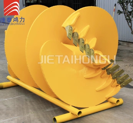 مارپیچ حفاری سنگ دندان مستقیم خاک 600mm 800mm 1000mm Bauer Soilmec Imt 200*200