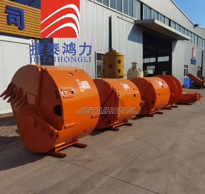 سطل حفاری سنگ خاک دندان های تخت سفارشی Od 800-2800mm