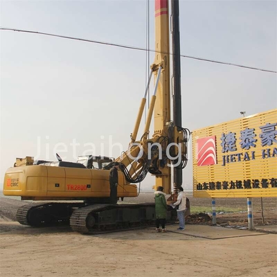 Crrc 280d عمق 85 متری تجهیزات شمع‌بندی استفاده شده پایه شمع‌های پیچ روتاری زمین