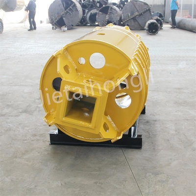 سطل بشکه ای OD800mm با دندانه های گلوله ای برای زمین سخت